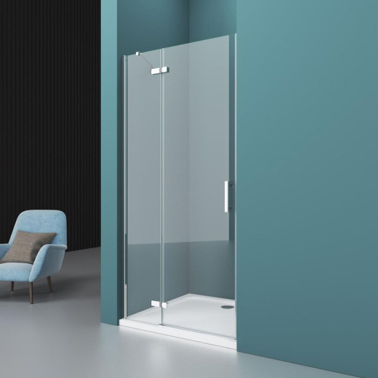 Душевая дверь в нишу BelBagno Kraft B-12-60/30-C-Cr L