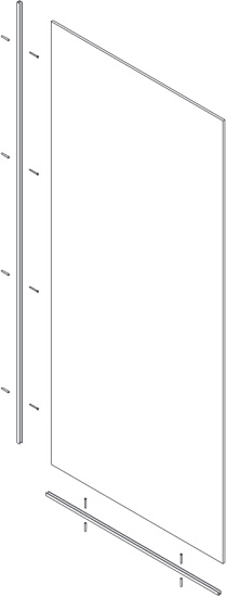 Душевая перегородка GuteWetter Glass Line GK-010 CL CH 120x220