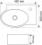 Раковина Melana T4522L(E606T)-806 Раковина Melana T4522L(E606T)-806
