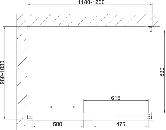 Душевой уголок Vegas Glass ZP+ZPV 120*100 09 01 профиль золото, стекло прозрачное