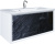 Тумба с раковиной Marka One Seattle 90П black stone