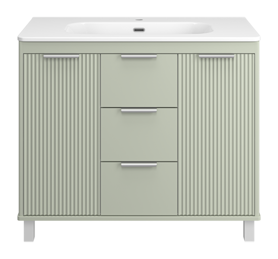 Тумба с раковиной Brevita Risacca Pistachio 100