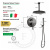 Душевая система Filarete Roun FL1024BG, графит Душевая система Filarete Roun FL1024BG, графит