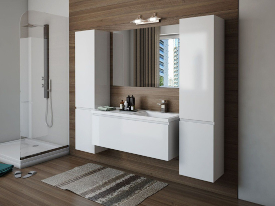 Мебель для ванной Эстет Dallas Luxe 130 подвесная, 1 ящик, R