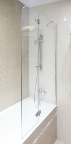 Шторка на ванну GuteWetter Lux Pearl GV-102A правая 90 см стекло бесцветное, профиль хром