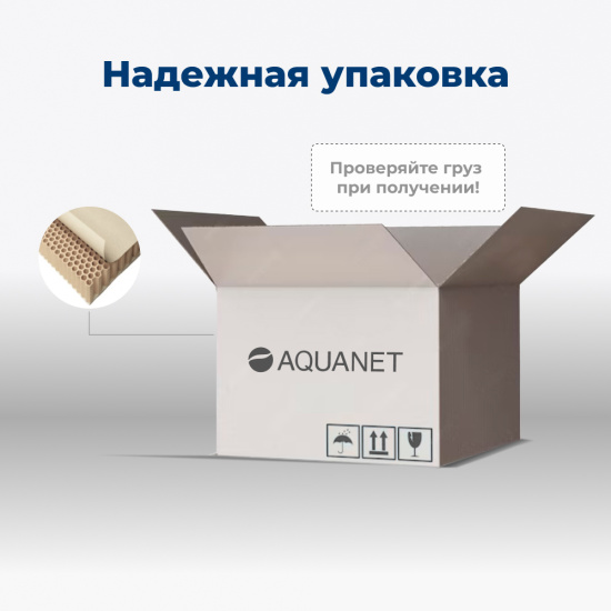 Тумба с раковиной Aquanet Ирис New 70 подвесная 2 ящика, белый глянец