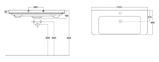 Мебель для ванной Aquanet Вилора 105