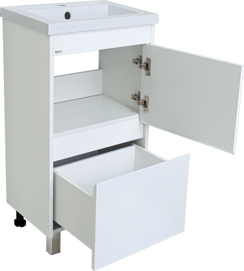 Тумба с раковиной Misty Алиса 40 напольная, белая