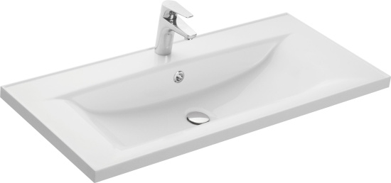 Тумба с раковиной Aquaton Мадрид 100 белая с 2 ящиками