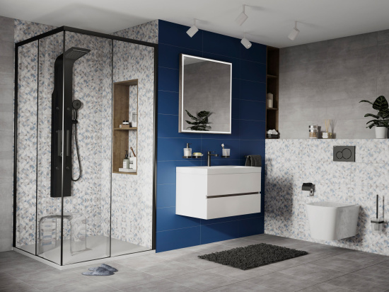 Смеситель для раковины Aquanet Vektra 267403 черный