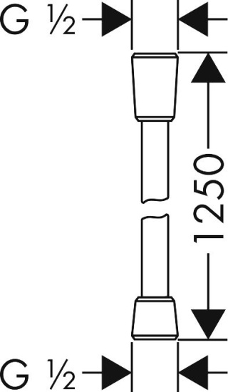 Напольный смеситель для ванны Hansgrohe Metropol 32532340