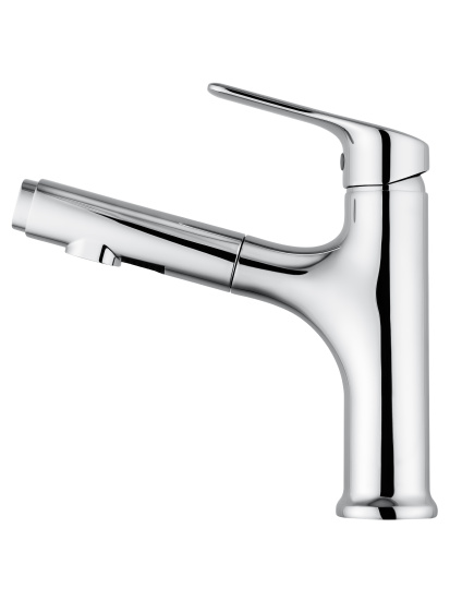Смеситель для раковины Wonzon & Woghand WW-AE4151-CR с выдвижным изливом