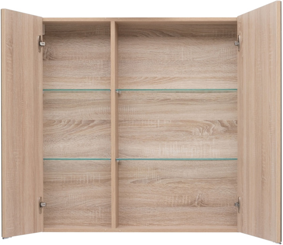 Зеркало-шкаф Aquanet Августа 90 дуб сонома