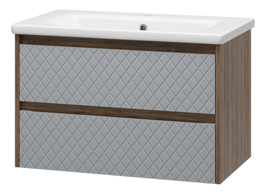 Тумба с раковиной Brevita Chester 80 подвесная