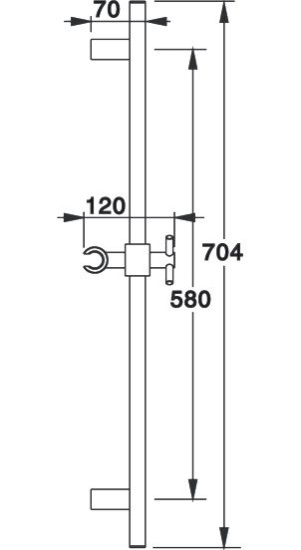 Душевая штанга Zorg Sanitary ZR 810