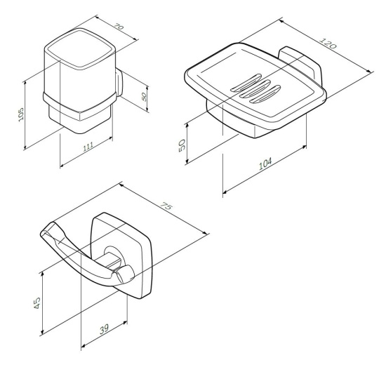 Мебель для ванной AM.PM Gem BK90GA