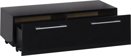 Тумба Aquanet Нота 100 подкатная черная