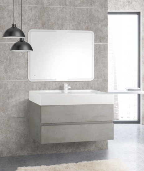 Тумба с раковиной Cezares Molveno 80х46 beton