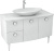 Мебель для ванной Triton Лира 115 L, 2 двери, 2 ящика, белая