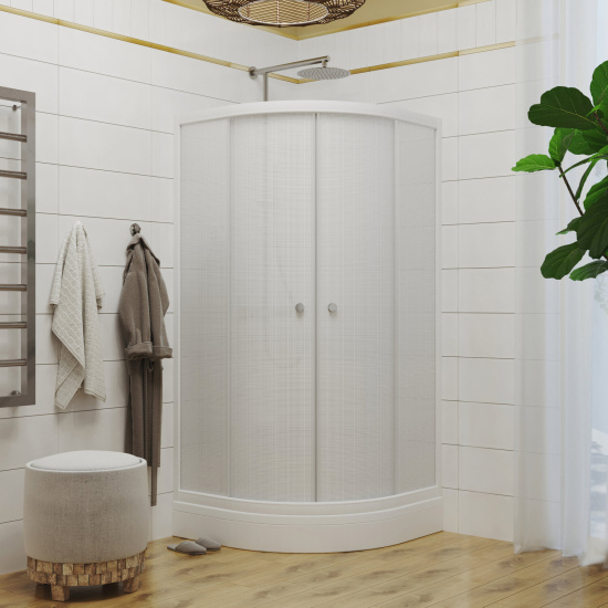 Душевой уголок Triton Стандарт Щ0000041035 90х90 см лен, с поддоном