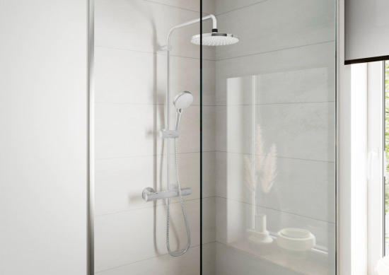 Душевая стойка Hansgrohe Vernis Shape 26318000 Showerpipe 200 1jet Green, термостат