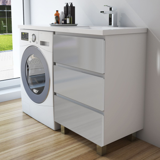 Тумба с раковиной Эстет Dallas Luxe 110 напольная, 3 ящика