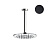 Верхний душ Webert AC0940560METAL, черный