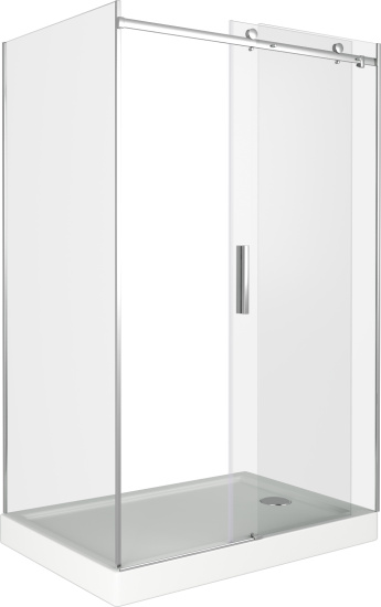 Душевой уголок Good Door Galaxy WTW+SP-C-В 120x90, профиль черный