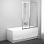 Шторка на ванну Ravak VS2 105 Rain, профиль сатин