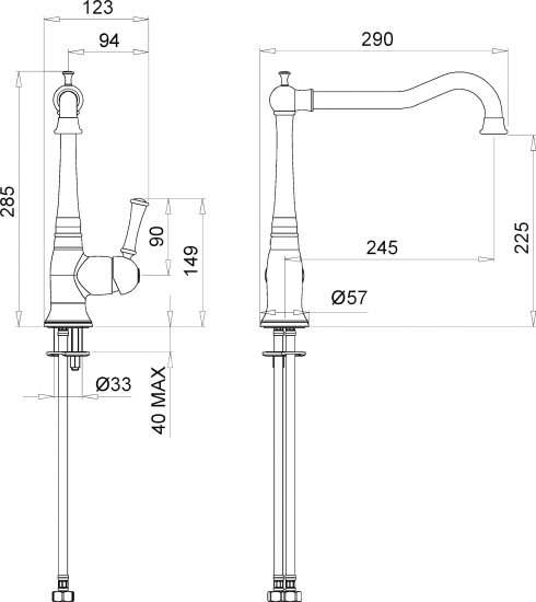 Смеситель для кухни Migliore Dallas ML.CUC-6882.DO золото