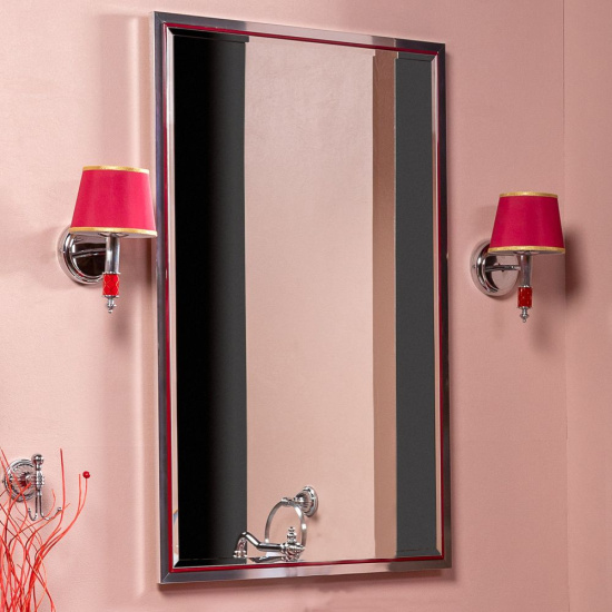 Мебель для ванной Armadi Art Monaco 80 бордо, хром