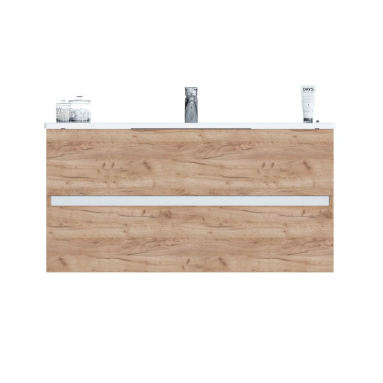 Тумба с раковиной Sanvit Кубэ-2 100 ясень