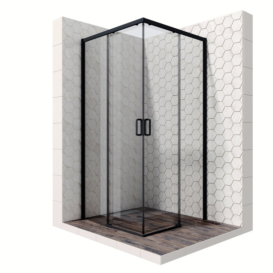 Душевой уголок Ambassador Queen 11011204Black 100x100 см