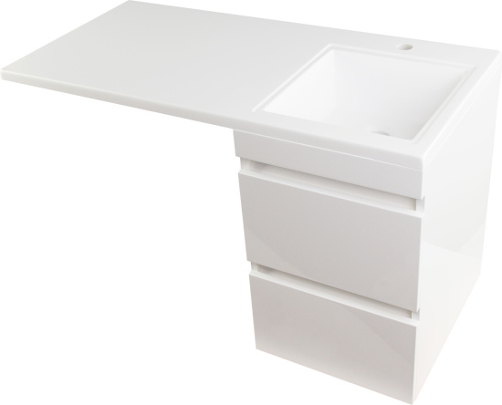 Мебель для ванной Style Line Даллас 100 Люкс Plus подвесная, белая, эмаль