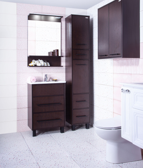 Тумба с раковиной Бриклаер Чили 60 венге