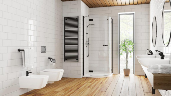 Душевой уголок Radaway Essenza New Black PDD 100х80