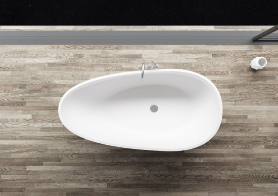 Ванна из искусственного камня Aquanet Miracle TC-S06B 185x83 матовая
