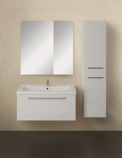 Пенал 1MarKa Соната 35П с 2 дверцами, белый глянец