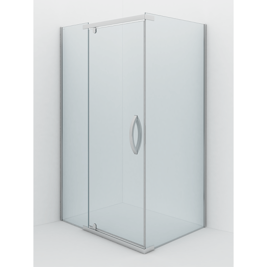 Душевой уголок Alex Baitler AB24120S1 120х90 см, профиль хром, стекло прозрачное