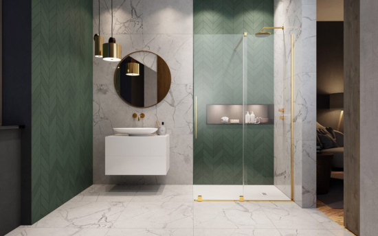 Душевая перегородка Radaway Furo Gold Walk-in 120 R