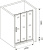Душевая дверь в нишу Good Door Orion WTW-140-G-CH