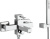 Смеситель для ванны Veragio Squadrina VR.SQR-4501.CR