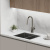 Смеситель для кухни Sancos Grand SC4002GG с выдвижной лейкой, вороненая сталь Смеситель для кухни Sancos Grand SC4002GG с выдвижной лейкой, вороненая сталь