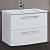 Тумба под раковину Dreja Gio 80 белый глянец, подвесная, 2 ящика
