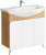 Тумба с раковиной Aqwella Basic 85 дуб золотой
