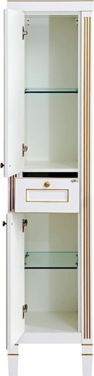 Пенал Misty Женева 40 L белая патина