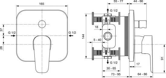 Смеситель для душа Ideal Standard Ceraplan III A6115AA