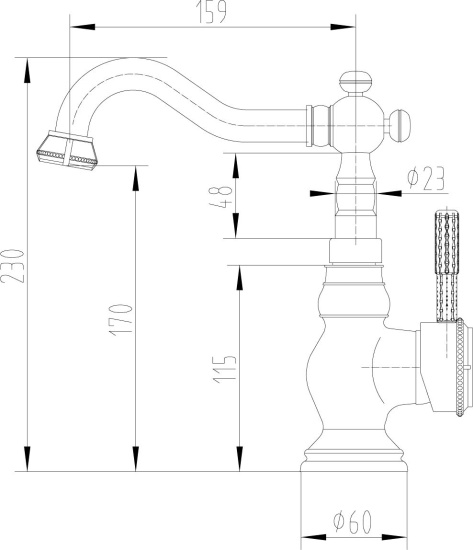 Смеситель для кухни Lemark Jasmine LM6644B