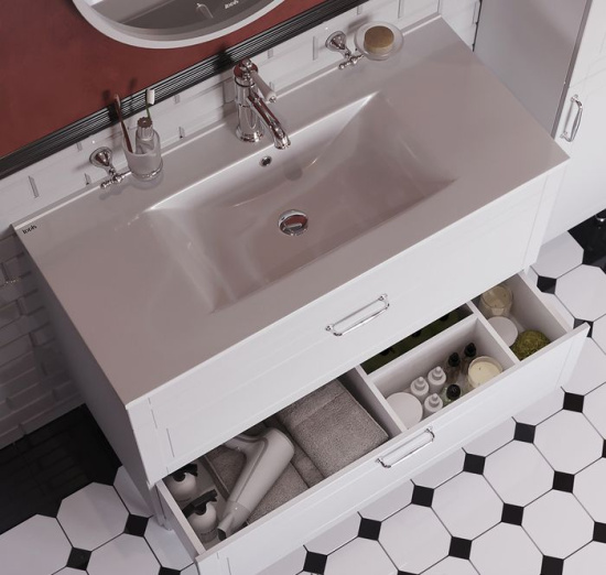 Мебель для ванной Iddis Oxford 100, напольная, белая