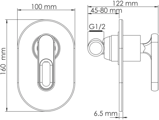 Гигиенический душ Wasserkraft A111857 со смесителем